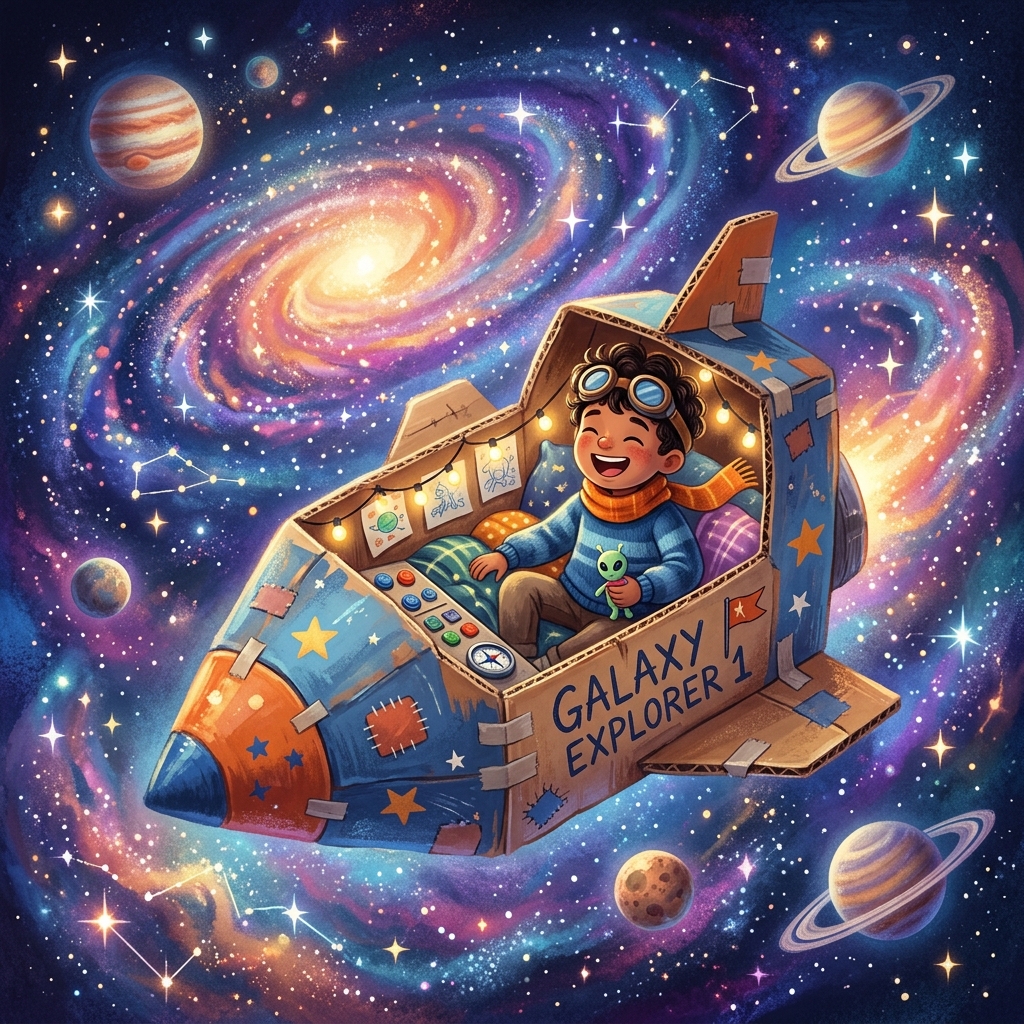 The Cardboard Rocket and the Milky Way